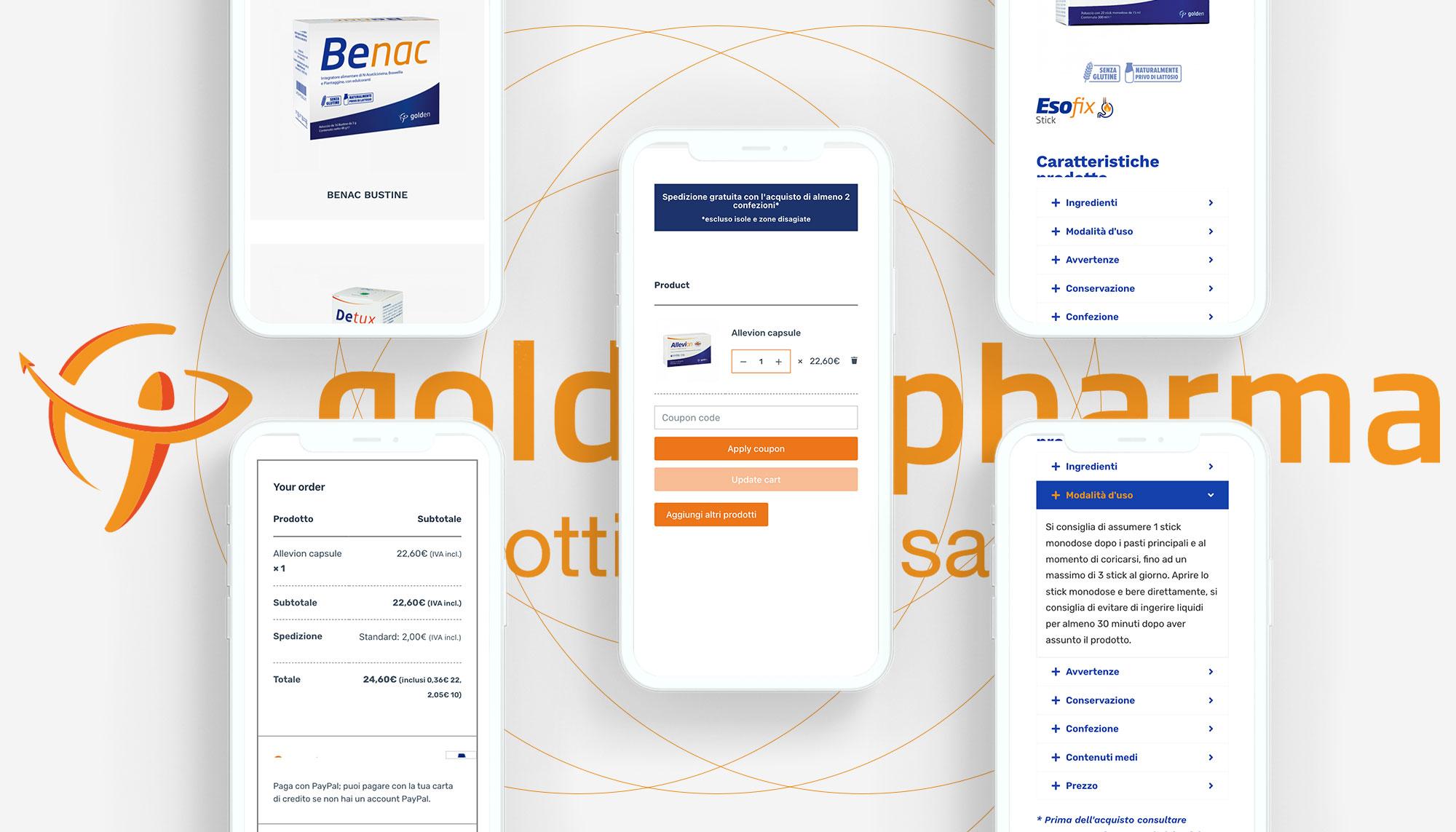 Sviluppo WordPress personalizzato per Golden Pharma